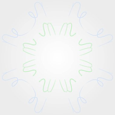 Soyut basit kaligrafi dikişsiz desen