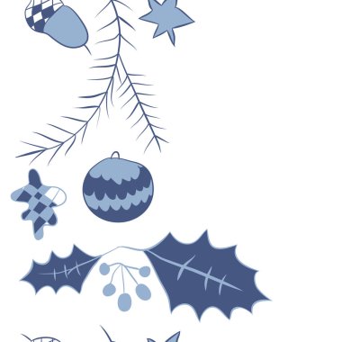 Çizgi sanat bitkileri ile dikişsiz etnik desen