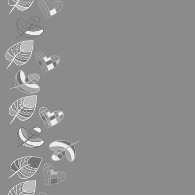 Soyut renkli yaprakları Dikişsiz deseni