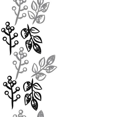 kopya alanı ile soyut basit çiçek deseni