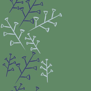 Soyut basit dalları Dikişsiz desen 