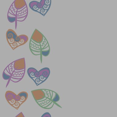 Soyut basit yaprakların kusursuz deseni