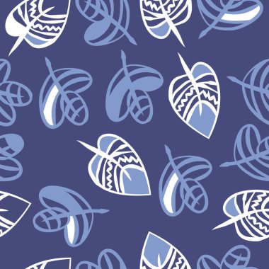 Soyut basit yaprakların kusursuz deseni