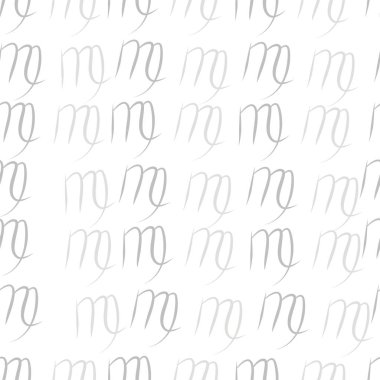 Dağınık sembollerle kesintisiz soyut desen