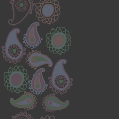 kopya alanı ile soyut basit çiçek deseni