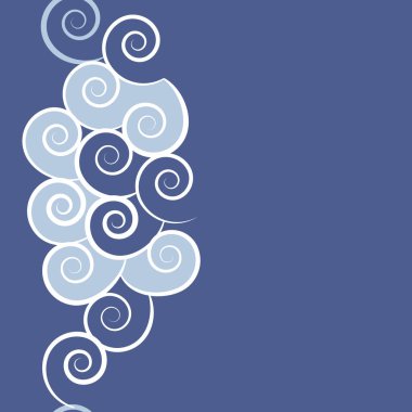 spiraller ve kopyalama alanı ile sorunsuz desen