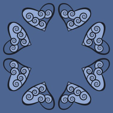 Dalgalar ile soyut basit kalplerin kusursuz desen