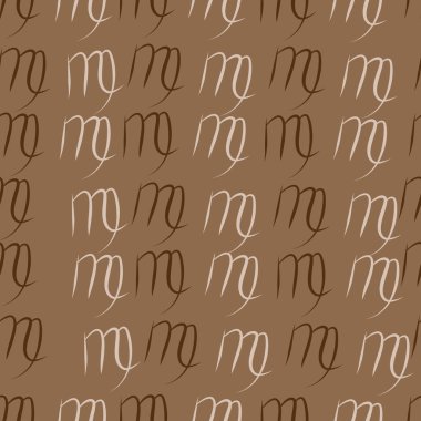 Dağınık sembollerle kesintisiz soyut desen