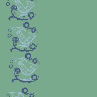 Soyut basit kuşlar Dikişsiz desen