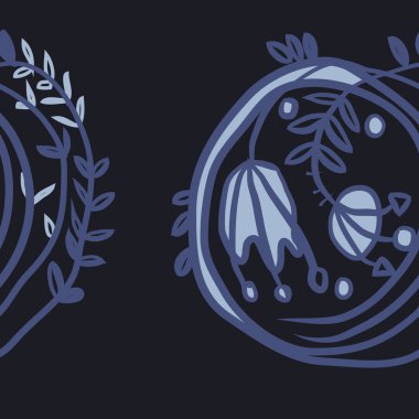 Kusursuz çiçek deseni. Vektör illüstrasyonu