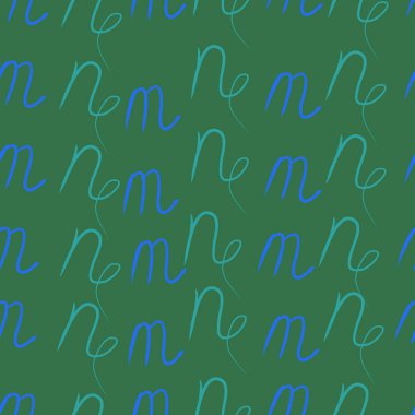 Akrep, oğlak burçlarının dikişsiz deseni. Vektör çizimi