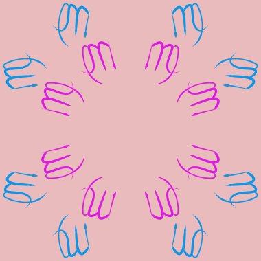 Zodiac Signs Dikişsiz desen. Vektör Illustration