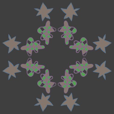 kopya alanı ile soyut basit çiçek deseni