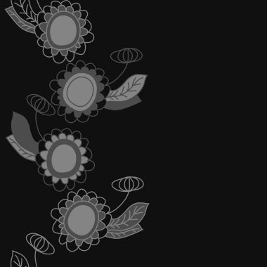 Soyut renkli çiçek seamless modeli