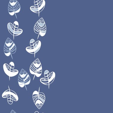 Soyut renkli yaprakları Dikişsiz deseni