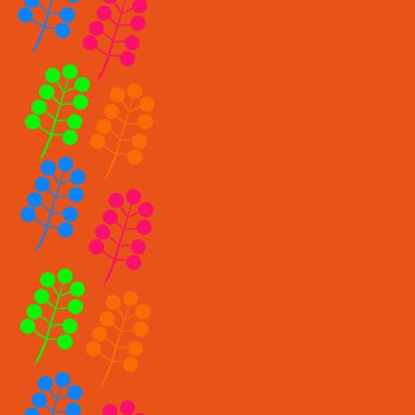 kopya alanı ile soyut basit çiçek deseni