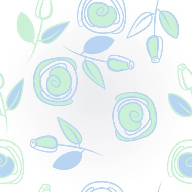 Soyut basit güllerin kusursuz deseni