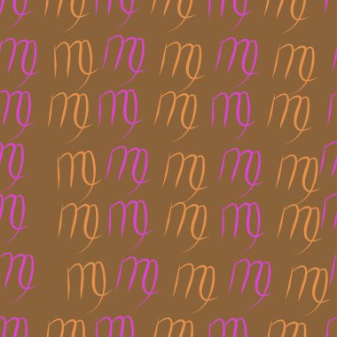 Dağınık sembollerle kesintisiz soyut desen