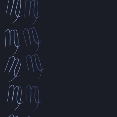 Soyut basit kaligrafik süslemenin kusursuz deseni