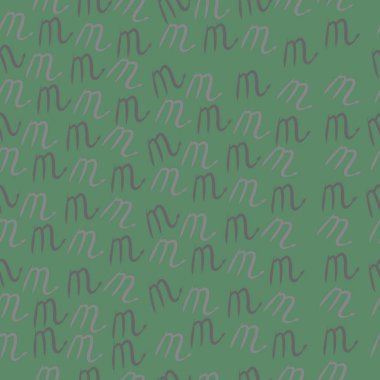 Dağınık sembollerle kesintisiz soyut desen