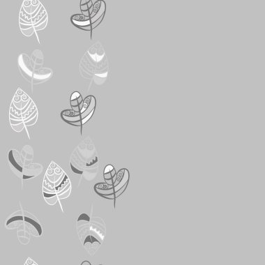 Soyut renkli yaprakları Dikişsiz deseni