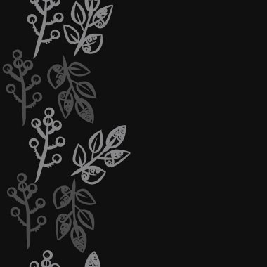 kopya alanı ile soyut basit çiçek deseni