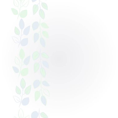 Yapraklarla soyut basit dalların kusursuz deseni