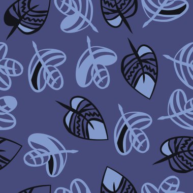 Soyut basit yaprakların kusursuz deseni