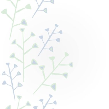 Soyut basit dalları Dikişsiz desen 