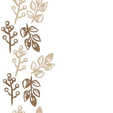 kopya alanı ile soyut basit çiçek deseni