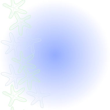 Soyut basit yıldız balıklarının dikişsiz deseni