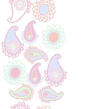 kopya alanı ile soyut basit çiçek deseni