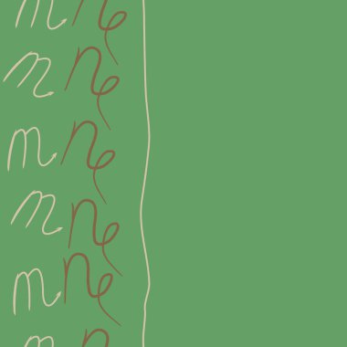 oklarla m ve n harflerinin soyut vektör illüstrasyonu, kopya alanı