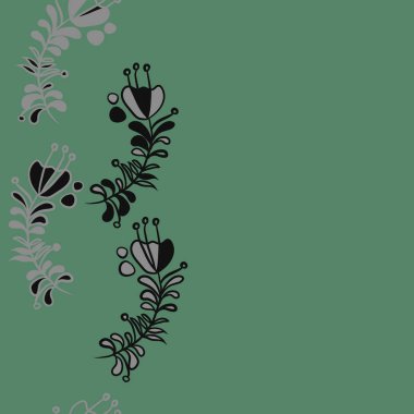 Soyut basit çiçeklerin kusursuz deseni