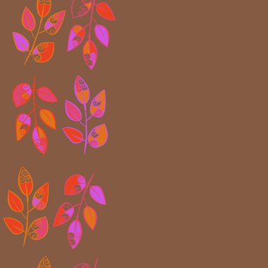 Soyut basit yaprakların kusursuz deseni