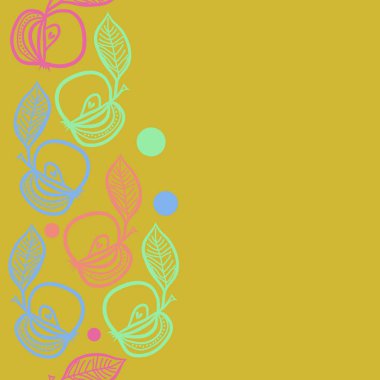 Kusursuz çiçek deseni. Vektör illüstrasyonu