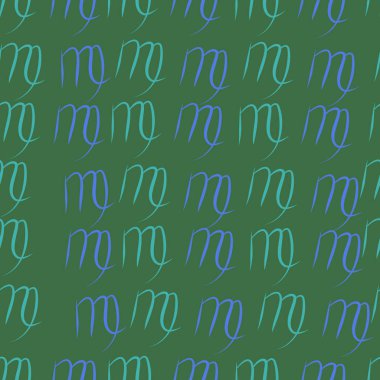 Dağınık sembollerle kesintisiz soyut desen