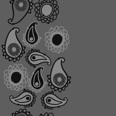 kopya alanı ile soyut basit çiçek deseni