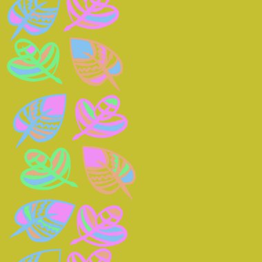 kopya alanı ile soyut basit çiçek deseni