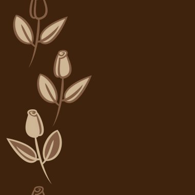 Sorunsuz gül deseni. Vektör çizim