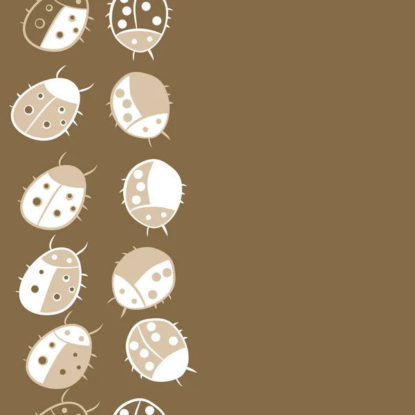 Cartoon Vector Illustration Ladybugs — Stock Vector