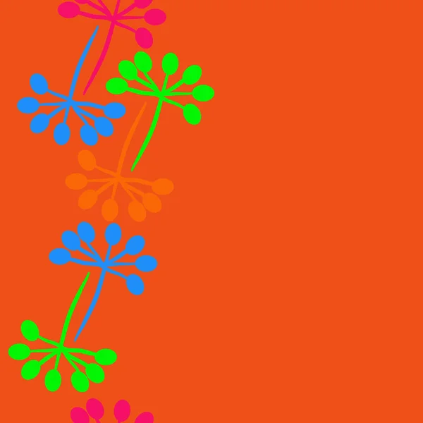 Soyut basit çiçeklerin kusursuz deseni