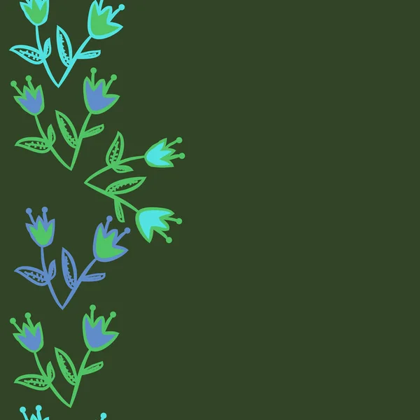 Seamless Floral Pattern Vector Illustration — Stock Vector