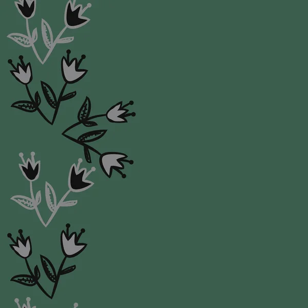 Nahtloses Blumenmuster Vektorillustration — Stockvektor