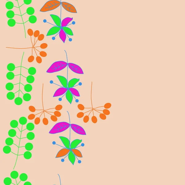 Naadloze Patroon Van Abstracte Kleurrijke Bloemen — Stockvector