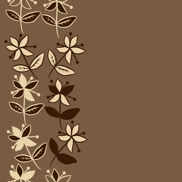 Χωρίς Ραφές Αφηρημένο Floral Μοτίβο Φύλλα — Διανυσματικό Αρχείο