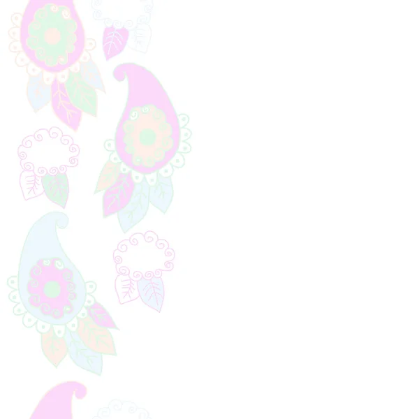 Vector Ilustración Ornamento Floral Paisley Patrón Paisley — Archivo Imágenes Vectoriales