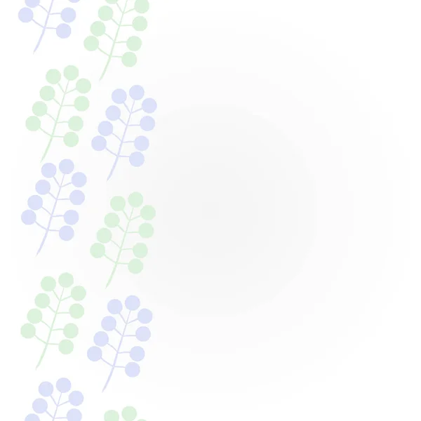 Abstrakte Einfache Blumenmuster Mit Kopierraum — Stockvektor
