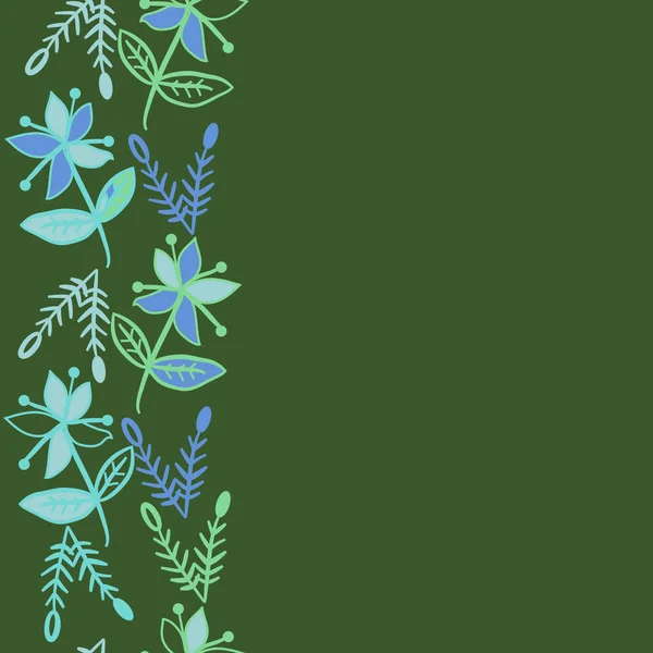 Abstrakte Einfache Blumenmuster Mit Kopierraum — Stockvektor