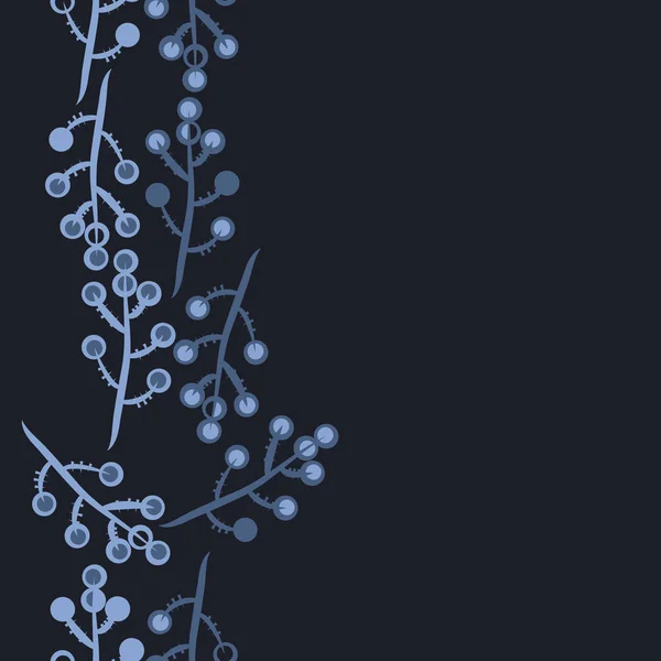 Motif Ethnique Sans Couture Avec Des Plantes Art Ligne — Image vectorielle